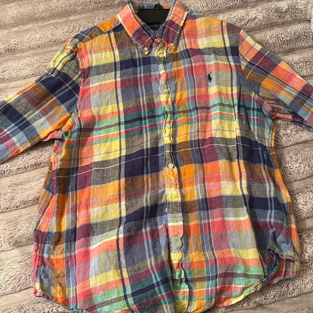 Ralph Lauren madras print shirt